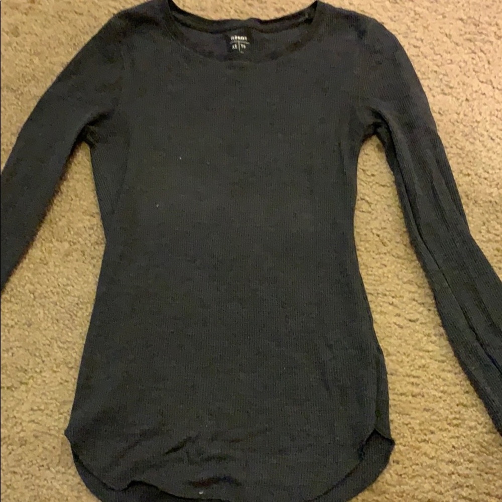 Long sleeve gray T-shirt